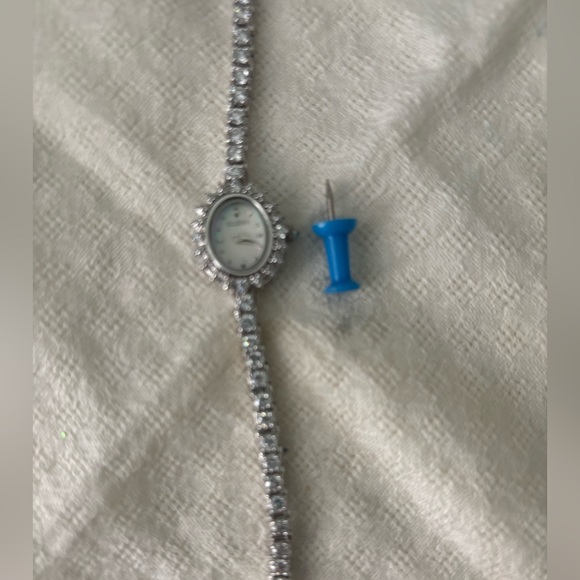 Faux diamond bracelet watch - Picture 3 of 4